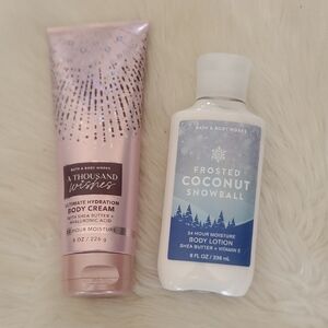 Bath & Body Works A Thousand Wishes Body Cream Frosted Coconut Snowball …